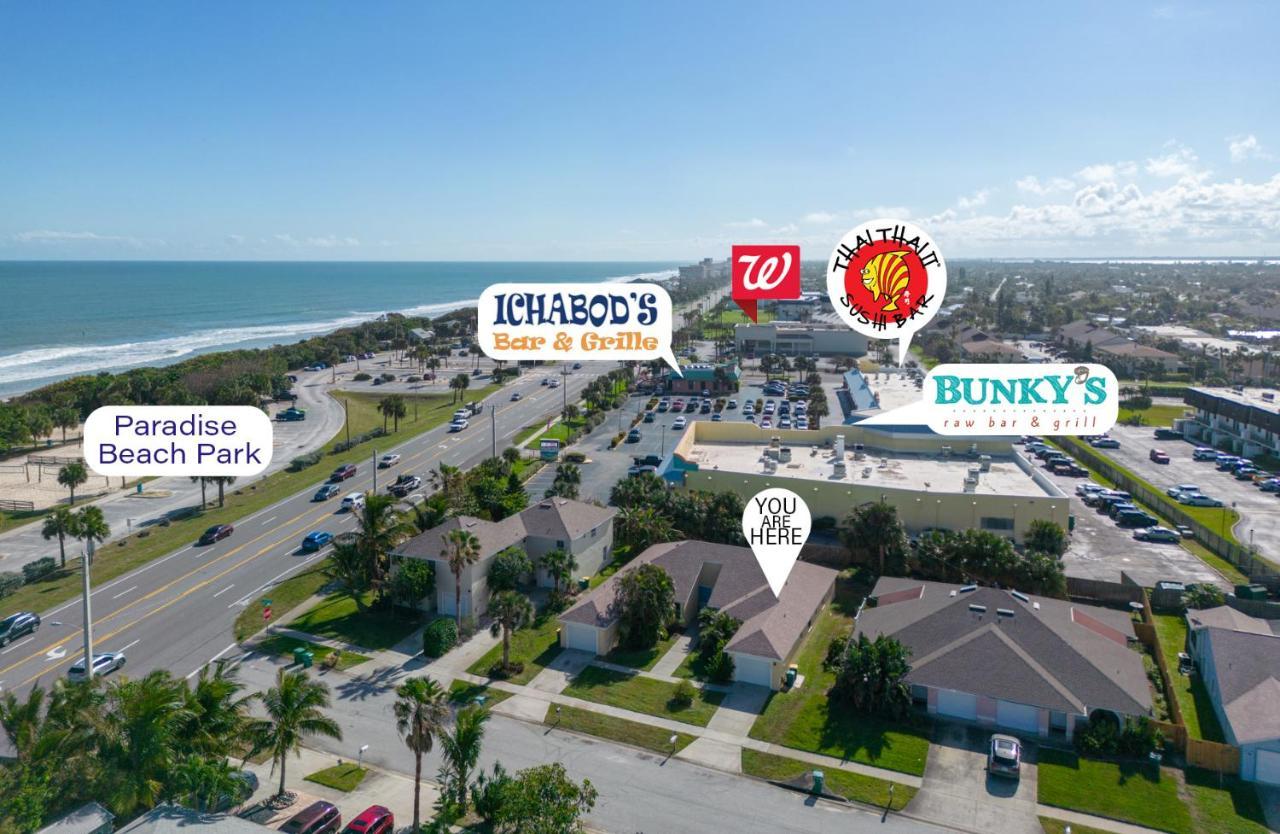 Sunset Serenity - 3Br Beach Townhome With Outdoor Patio - New Hot Tub, Steps To Ocean Fun! Melbourne Buitenkant foto